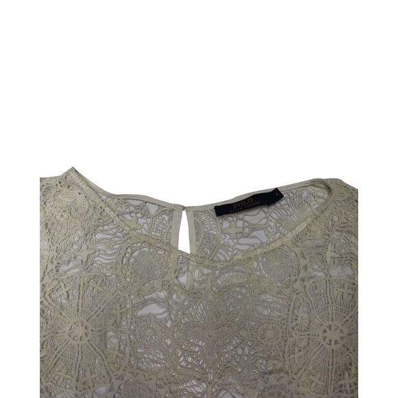 Pre Loved Ralph Lauren Vintage Ralph Lauren Lace Dress in White Cotton Women - Picture 6 of 7